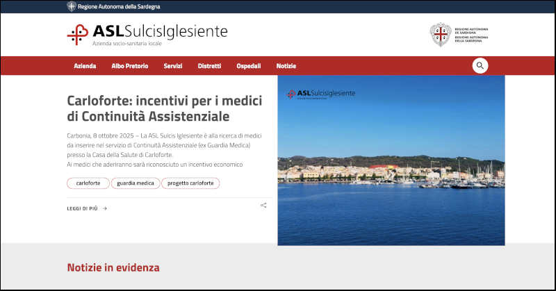 sito https://www.aslsulcis.it/