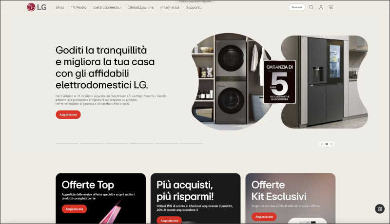 sito: www.lg.com/it/