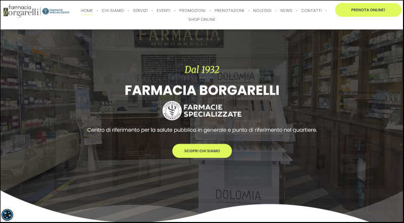sito https://www.farmaciaborgarelli.it/