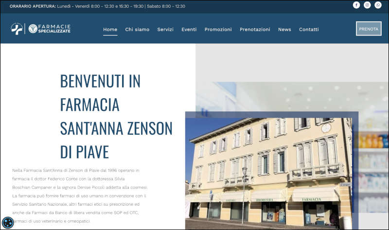sito https://www.farmaciasantannazenson.it/