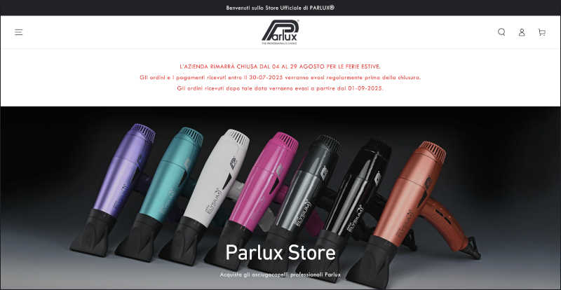 sito: https://www.parluxstore.it/