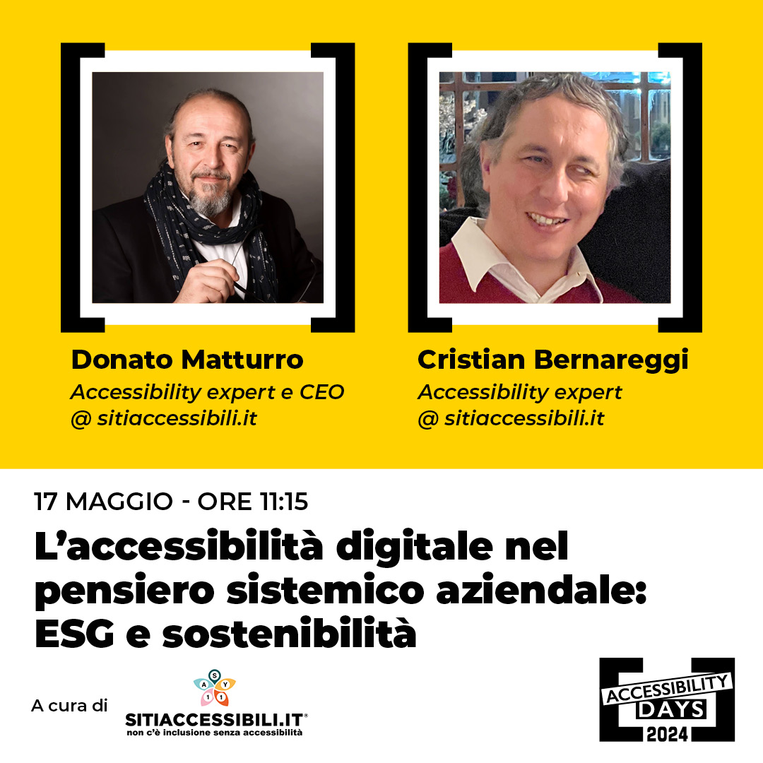 Donato cristian accessibility days